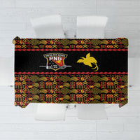 Papua New Guinea Kumuls Tablecloth Bird of Paradise Black Version LT9 Black - Polynesian Pride