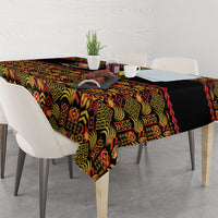 Papua New Guinea Kumuls Tablecloth Bird of Paradise Black Version LT9 - Polynesian Pride