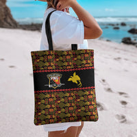 Papua New Guinea Kumuls Tote Bag Bird of Paradise Black Version LT9 - Polynesian Pride