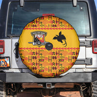 Papua New Guinea Kumuls Spare Tire Cover Bird of Paradise Gold Version LT9 Gold - Polynesian Pride