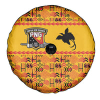 Papua New Guinea Kumuls Spare Tire Cover Bird of Paradise Gold Version LT9 - Polynesian Pride