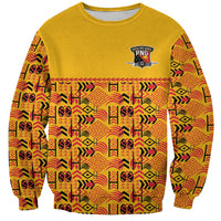 Papua New Guinea Kumuls Sweatshirt Bird of Paradise Gold Version LT9 Unisex Gold - Polynesian Pride