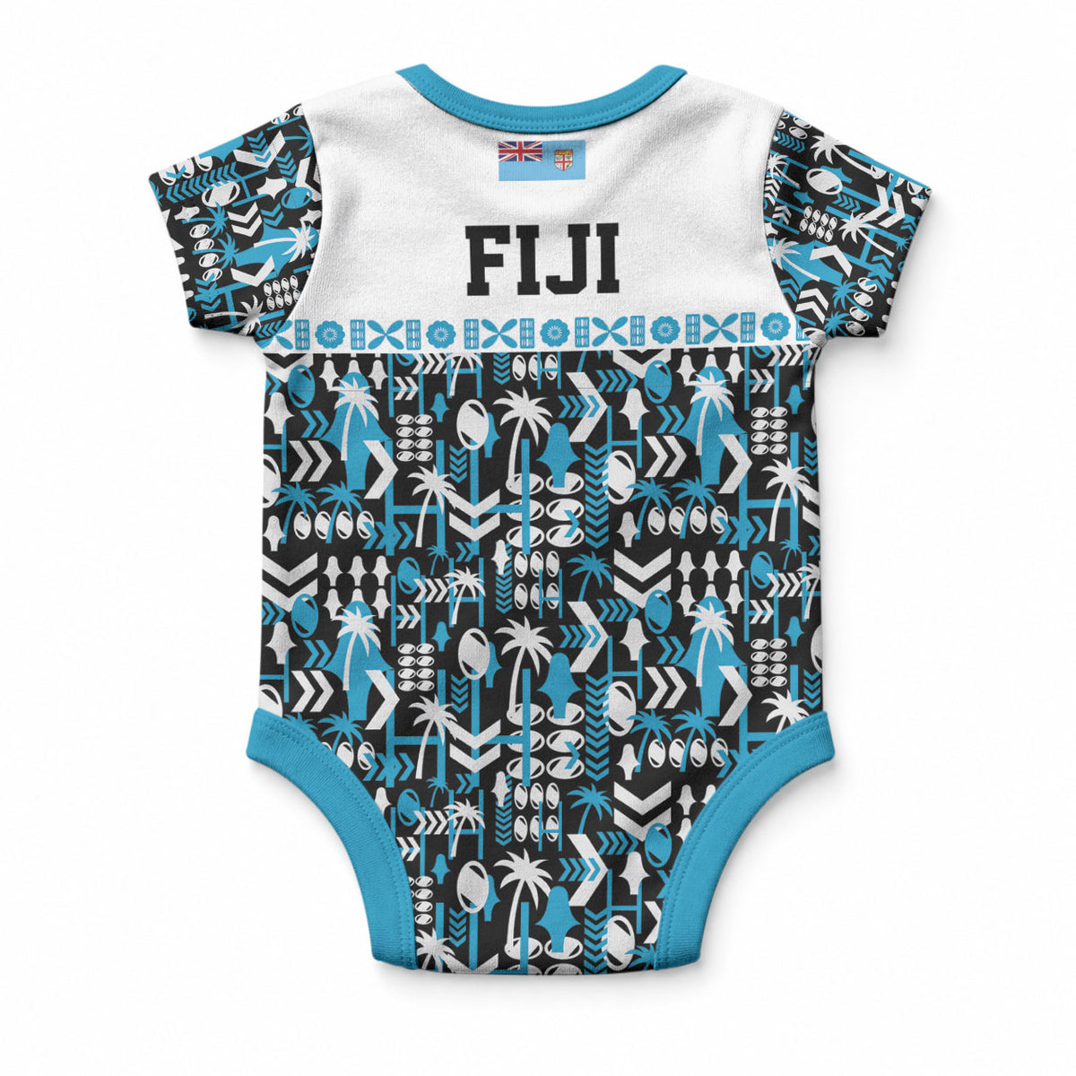 Fiji Bati Baby Onesie Bati Island Warrior Geometry