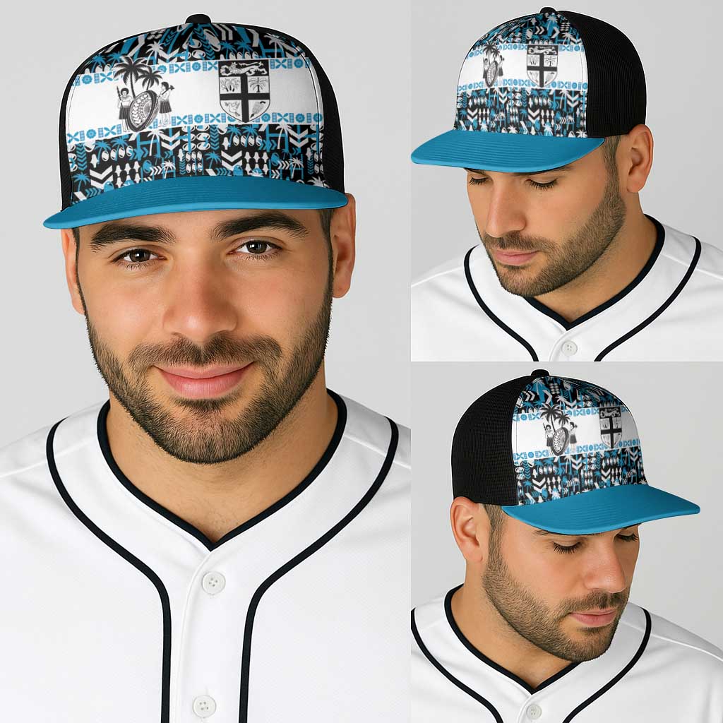 Fiji Bati Baseball Net Cap Bati Island Warrior Geometry LT9 - Polynesian Pride