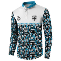 Fiji Bati Button Sweatshirt Bati Island Warrior Geometry