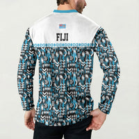 Fiji Bati Button Sweatshirt Bati Island Warrior Geometry