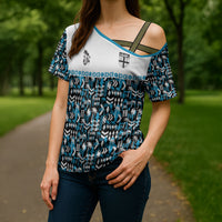 Fiji Bati Cross Shoulder Shirt Bati Island Warrior Geometry