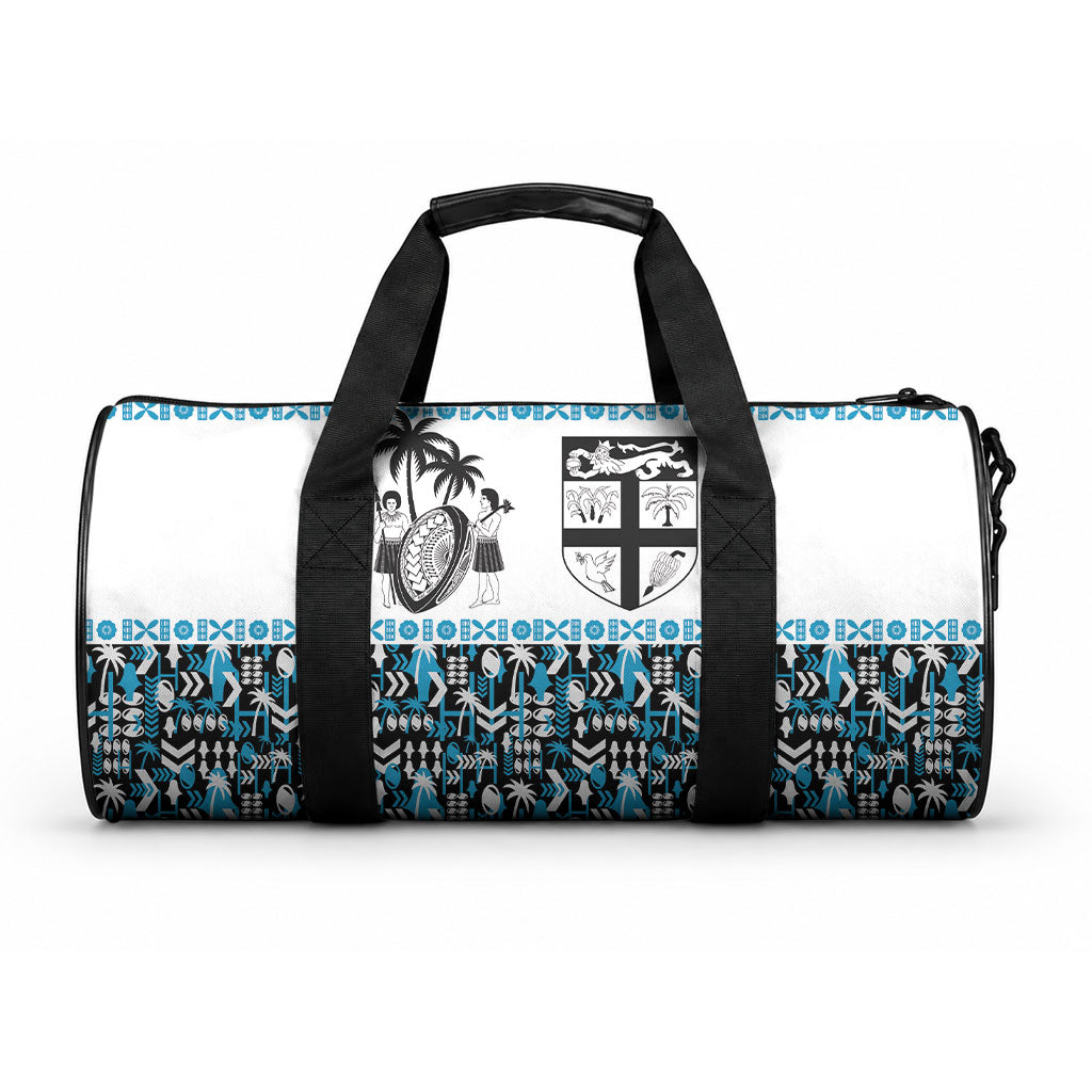 Fiji Bati Duffle Bag Bati Island Warrior Geometry LT9 One size Blue - Polynesian Pride