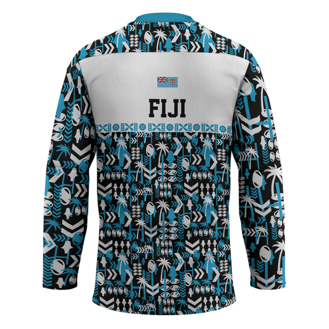 Fiji Bati Hockey Jersey Bati Island Warrior Geometry LT9 - Polynesian Pride