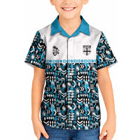 Fiji Bati Kid Hawaiian Shirt Bati Island Warrior Geometry