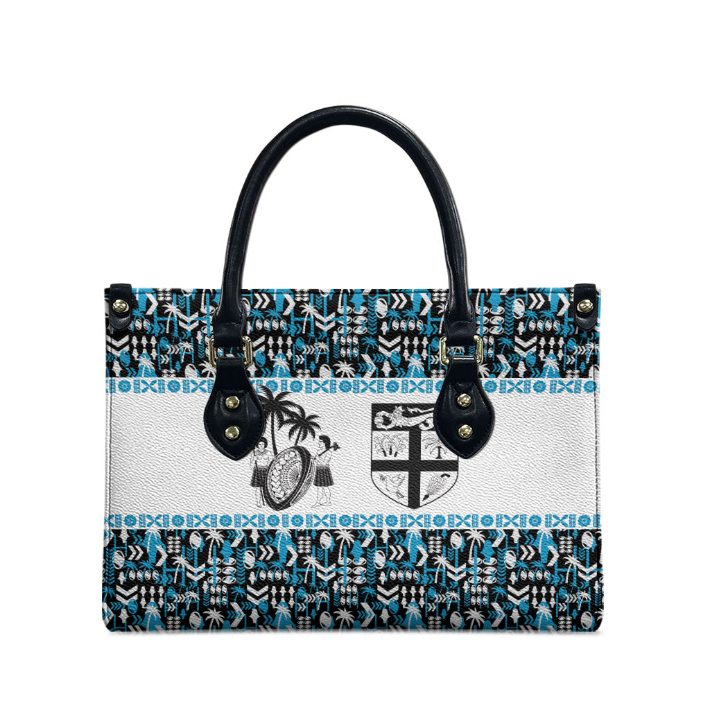 Fiji Bati Leather Bag Bati Island Warrior Geometry