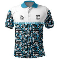 Fiji Bati Polo Shirt Bati Island Warrior Geometry