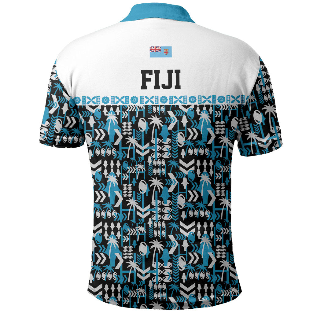 Fiji Bati Polo Shirt Bati Island Warrior Geometry