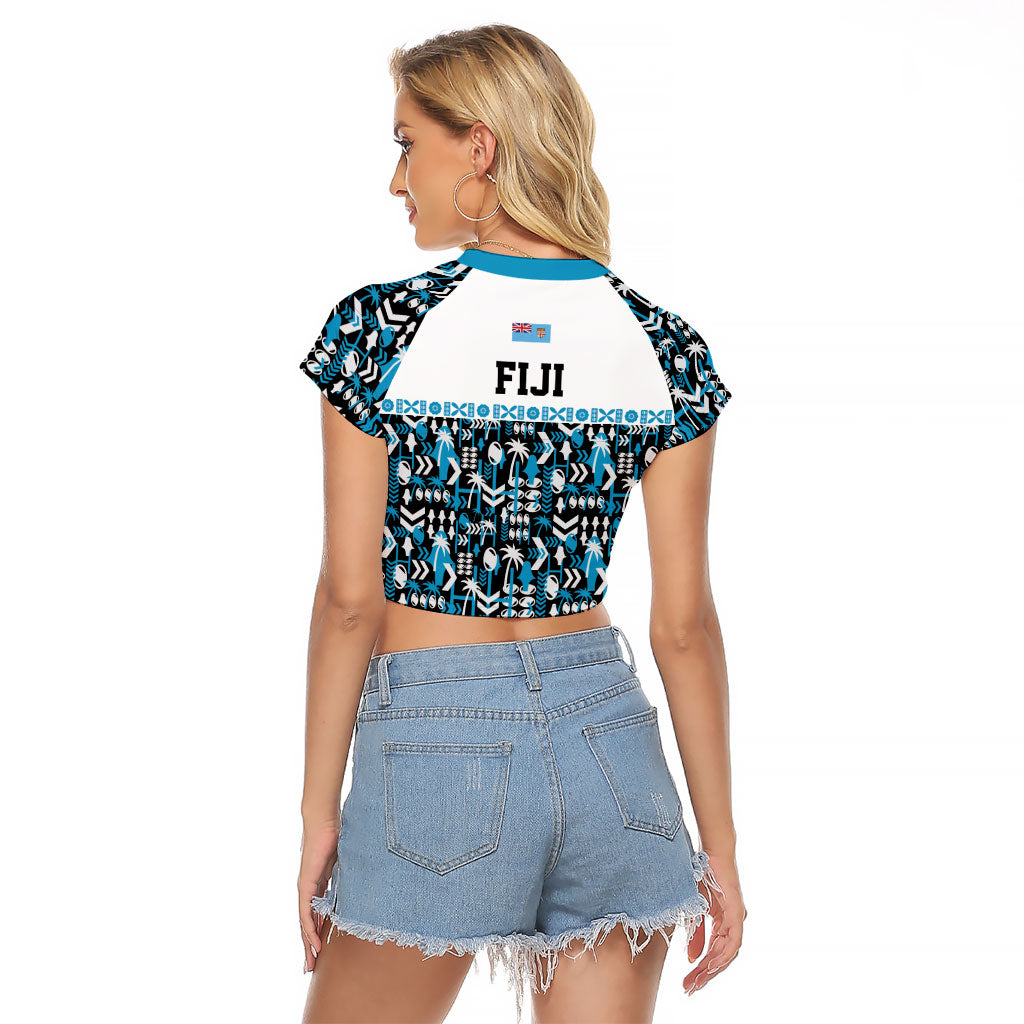 Fiji Bati Raglan Cropped T Shirt Bati Island Warrior Geometry