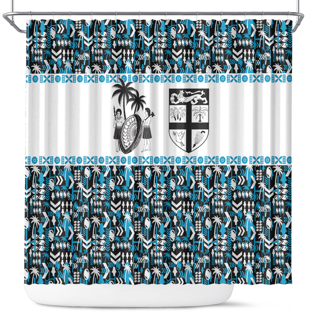 Fiji Bati Shower Curtain Bati Island Warrior Geometry