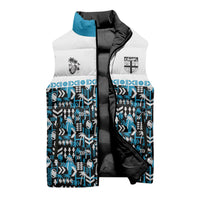 Fiji Bati Sleeveless Puffer Jacket Bati Island Warrior Geometry