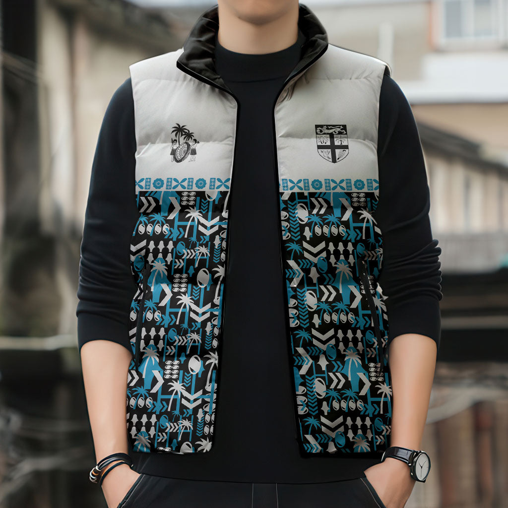 Fiji Bati Sleeveless Puffer Jacket Bati Island Warrior Geometry