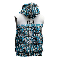 Fiji Bati Sleeveless Zip Hoodie Bati Island Warrior Geometry