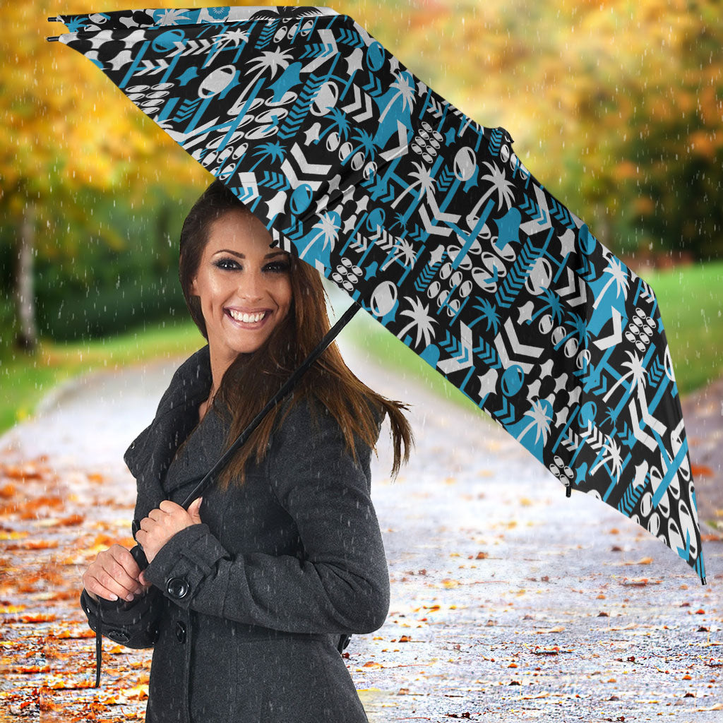 Fiji Bati Umbrella Bati Island Warrior Geometry LT9 - Polynesian Pride