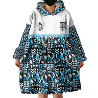 Fiji Bati Wearable Blanket Hoodie Bati Island Warrior Geometry LT9 - Polynesian Pride