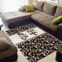 Fiji Bati Area Rug Masi-inspired Tapa Pattern