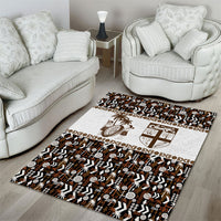 Fiji Bati Area Rug Masi-inspired Tapa Pattern