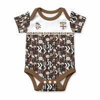 Fiji Bati Baby Onesie Masi-inspired Tapa Pattern