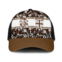 Fiji Bati Baseball Net Cap Masi-inspired Tapa Pattern