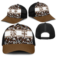 Fiji Bati Baseball Net Cap Masi-inspired Tapa Pattern