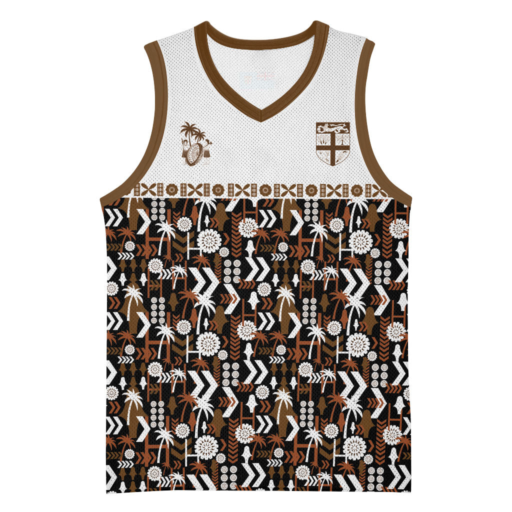 Fiji Bati Basketball Jersey Masi-inspired Tapa Pattern
