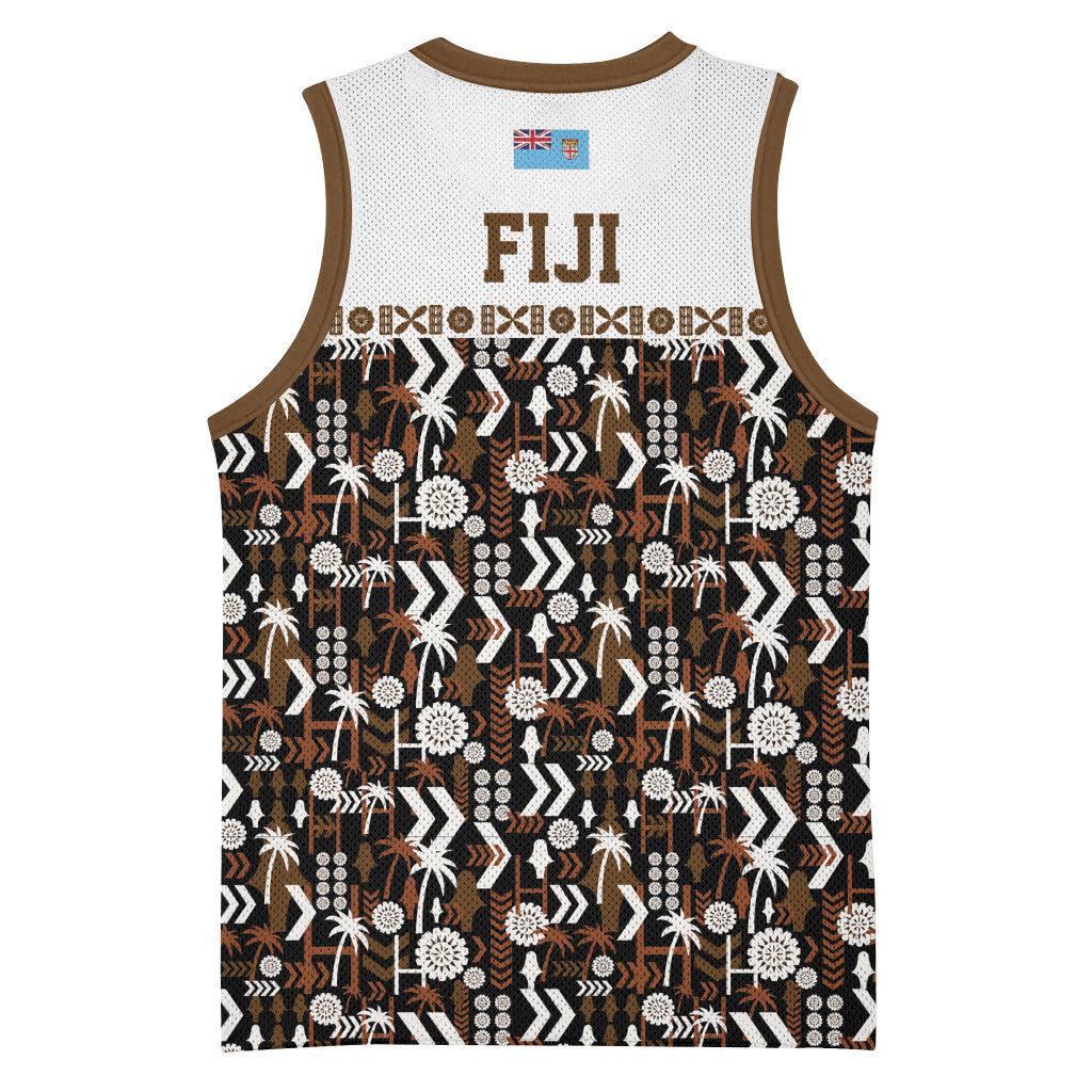 Fiji Bati Basketball Jersey Masi-inspired Tapa Pattern