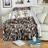 Fiji Bati Blanket Masi-inspired Tapa Pattern
