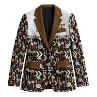Fiji Bati Blazer Masi-inspired Tapa Pattern LT9 Unisex Brown - Polynesian Pride