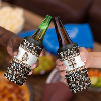 Fiji Bati 4 in 1 Can Cooler Tumbler Masi-inspired Tapa Pattern