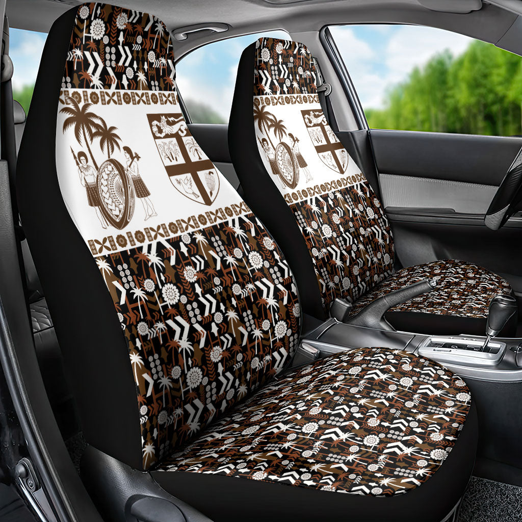Fiji Bati Car Seat Cover Masi-inspired Tapa Pattern