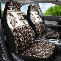 Fiji Bati Car Seat Cover Masi-inspired Tapa Pattern