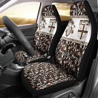 Fiji Bati Car Seat Cover Masi-inspired Tapa Pattern