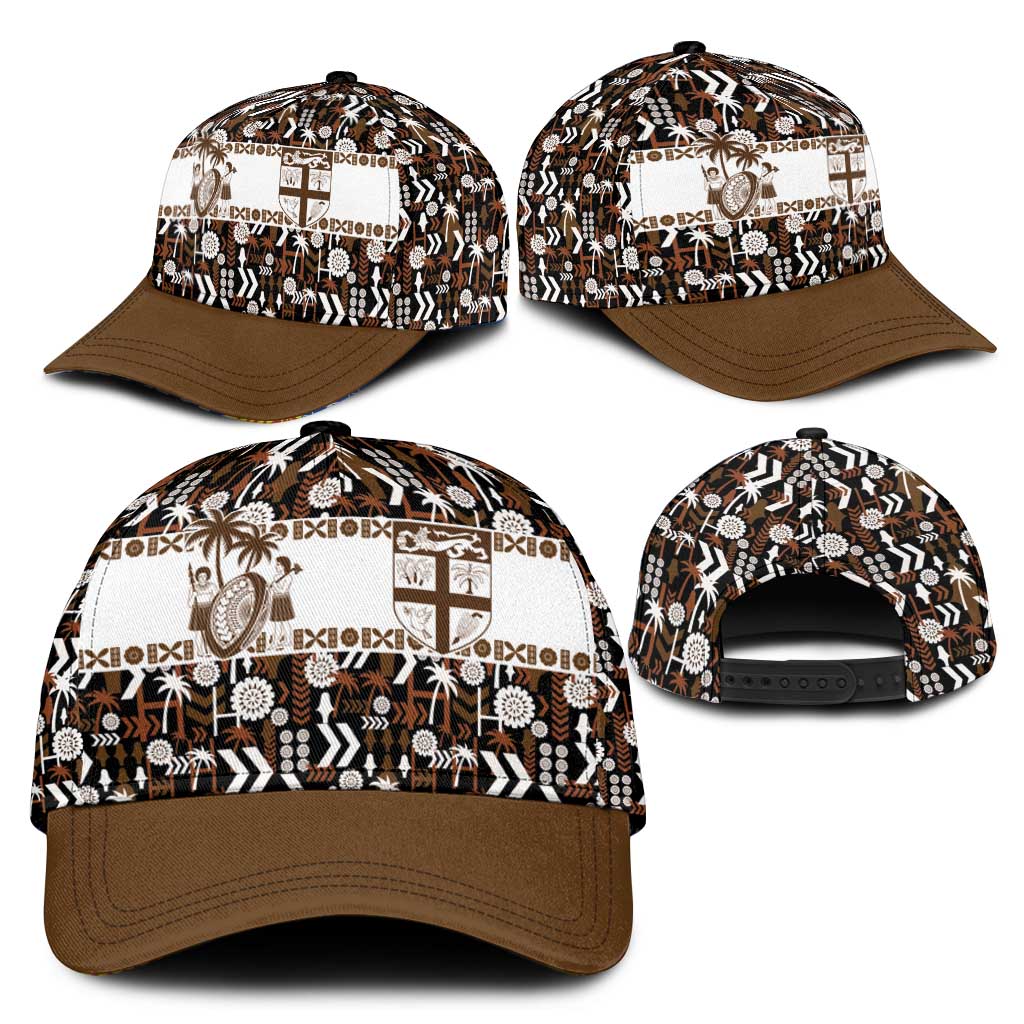Fiji Bati Classic Cap Masi-inspired Tapa Pattern