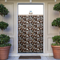Fiji Bati Door Cover Masi-inspired Tapa Pattern