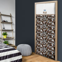 Fiji Bati Door Cover Masi-inspired Tapa Pattern