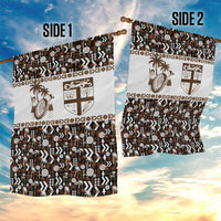 Fiji Bati Garden Flag Masi-inspired Tapa Pattern LT9 - Polynesian Pride