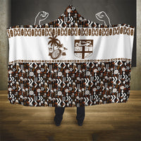 Fiji Bati Hooded Blanket Masi-inspired Tapa Pattern LT9 - Polynesian Pride