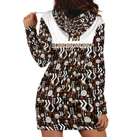 Fiji Bati Hoodie Dress Masi-inspired Tapa Pattern LT9 - Polynesian Pride