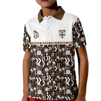Fiji Bati Kid Polo Shirt Masi-inspired Tapa Pattern