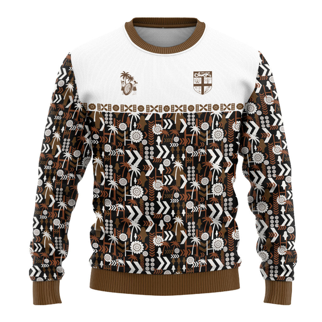 Fiji Bati Ugly Christmas Sweater Masi-inspired Tapa Pattern LT9 - Polynesian Pride