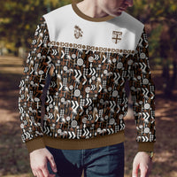 Fiji Bati Ugly Christmas Sweater Masi-inspired Tapa Pattern LT9 - Polynesian Pride