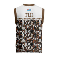 Fiji Bati Christmas Knitted V-Neck Vest Masi-inspired Tapa Pattern LT9 - Polynesian Pride