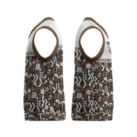 Fiji Bati Christmas Knitted V-Neck Vest Masi-inspired Tapa Pattern LT9 - Polynesian Pride