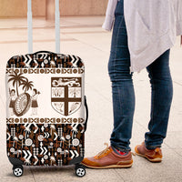 Fiji Bati Luggage Cover Masi-inspired Tapa Pattern