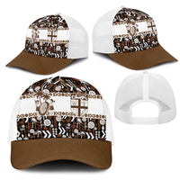 Fiji Bati Mesh Trucker Cap Masi-inspired Tapa Pattern